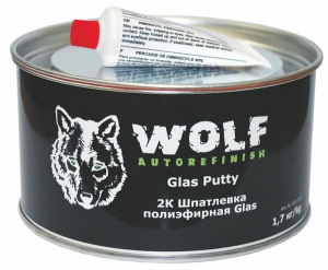 2K Шпатлевка полиэфирная стекловолокнистая Glas 1 кг, вкл. отвердитель