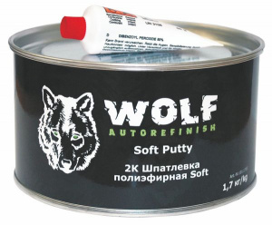 2K Шпатлевка полиэфирная Soft 1,7 кг, вкл. отвердитель
